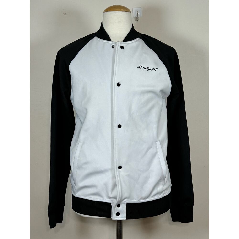 Karl Lagerfeld Paris Colorblock Scuba Baseball Track Jacket Men’s Size Small S